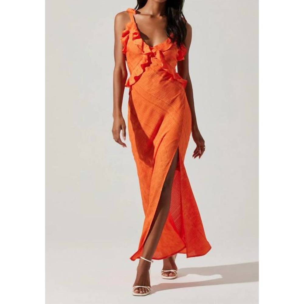 Astr Orange Maxi Dress - Picture 2 of 5